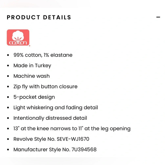 REVOLVE: 7 For All Mankind Easy Slim Jeans Sz 31 Color: Sunbeam - Picture 5 of 15